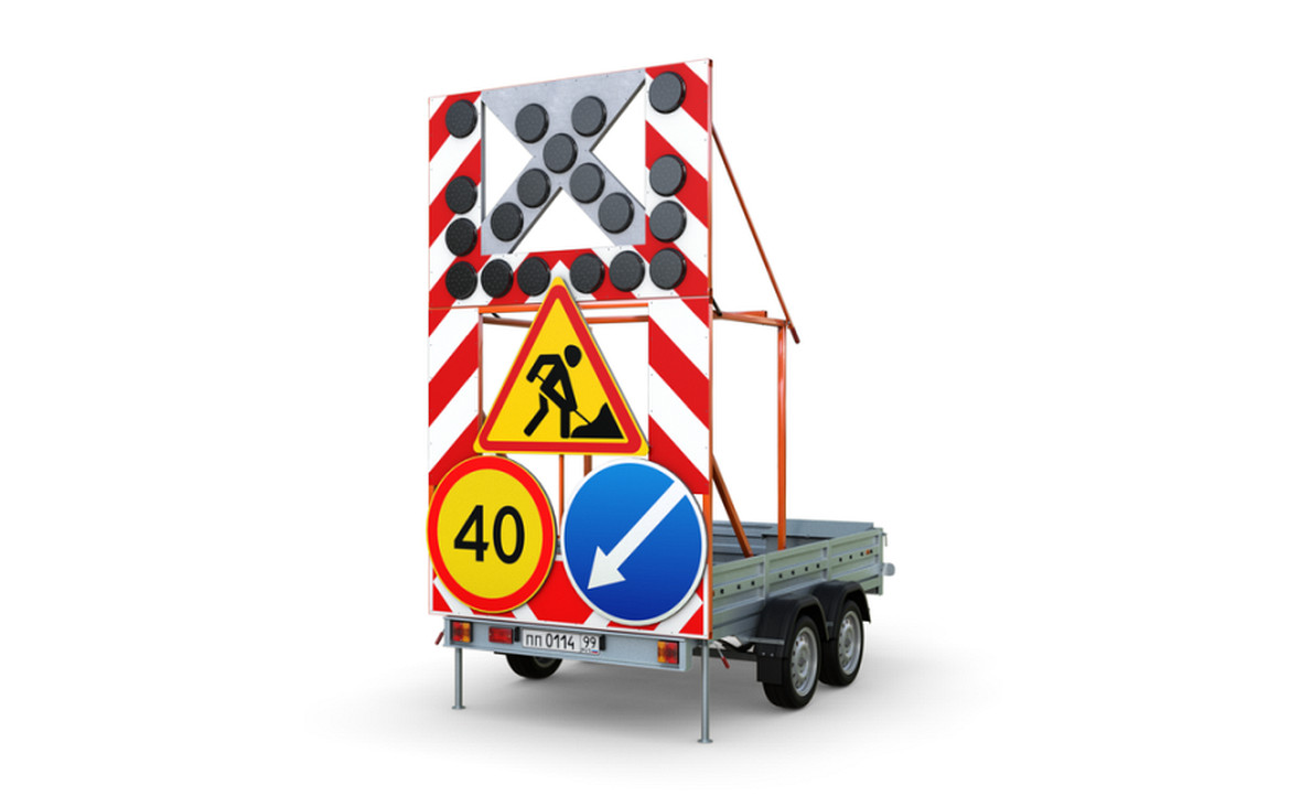Передвижные дорожные заградительные знаки: безупречная видимость при ДТП и дорожных работах