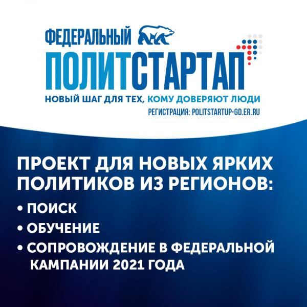 На участие в кадровом проекте «Федеральный ПолитСтартап» подали заявки 386 жителей Подмосковья