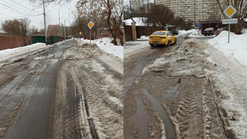 Работа коммунальных служб Красногорска снова затрудняет дорожное движение