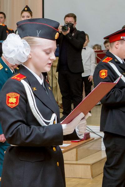 В школе 1367 прошла торжественная клятва кадет! На этой клятве присутствовали журналисты с телеканалов "Россия 1" и "Культура"