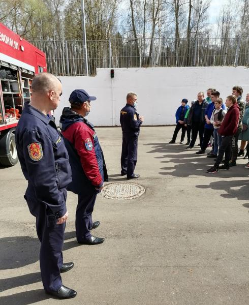 Экскурсия от московских пожарных для школьников Щербинки