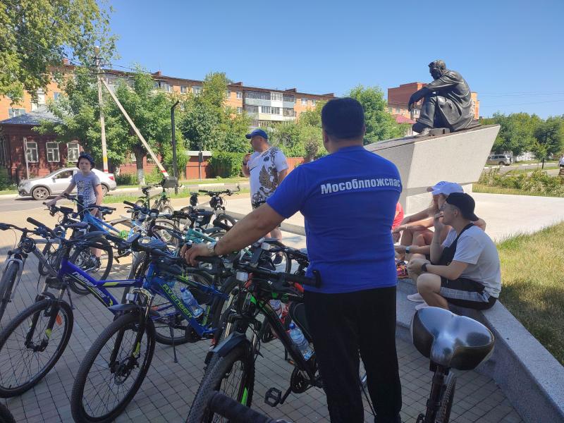 Работники ГКУ МО «Мособлпожспас» приняли участие в велопробеге