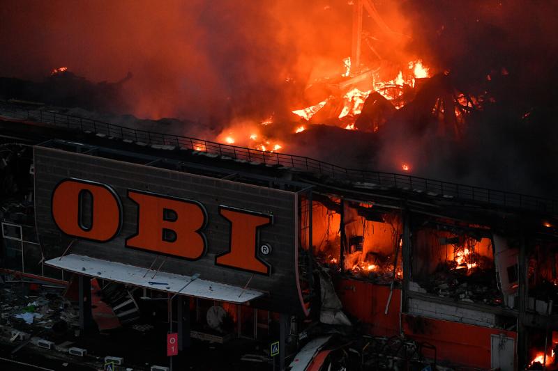 Mash: в сгоревшем OBI в «Меге» до пожара отключили датчики дыма из-за сварочных работ