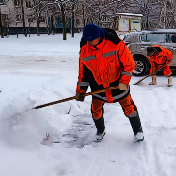 Сотрудники Автобытдор в усиленном режиме ликвидируют последствия снегопада