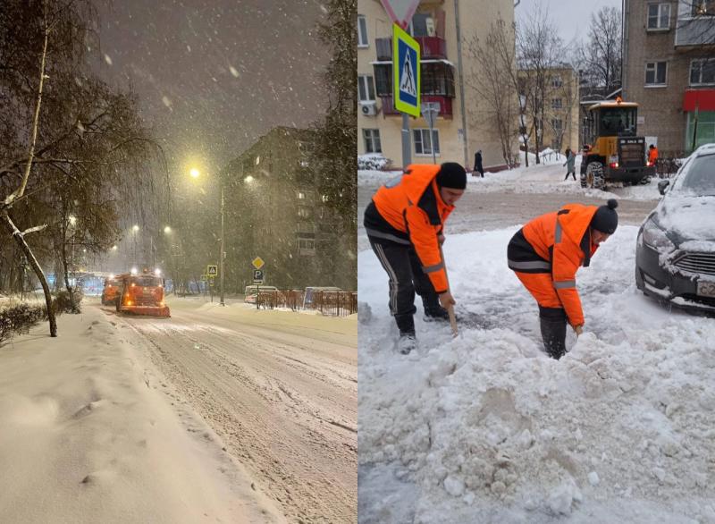 Снегопад снова накрыл Московский регион