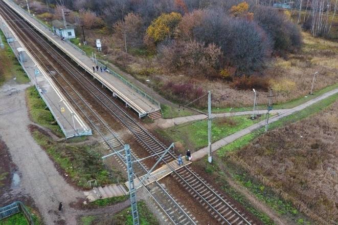 Пешеходный переход через железную дорогу построят на станции Тесна в Кашире