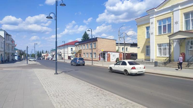 На участке улицы Советская в Кашире обновили асфальтовое покрытие
