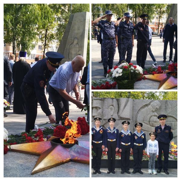 Ступинские Росгвардейцы приняли участие в возложениеи цветов к мемориалу ВОВ посвященное ко "Дню памяти и скорби" 22 июня.