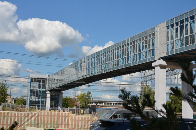 В Реутове открыли надземный переход через железную дорогу