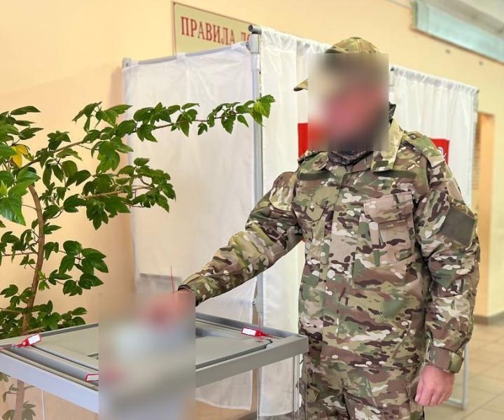 Боец СВО с позывным «Джаконда» проголосовал в родном Реутове