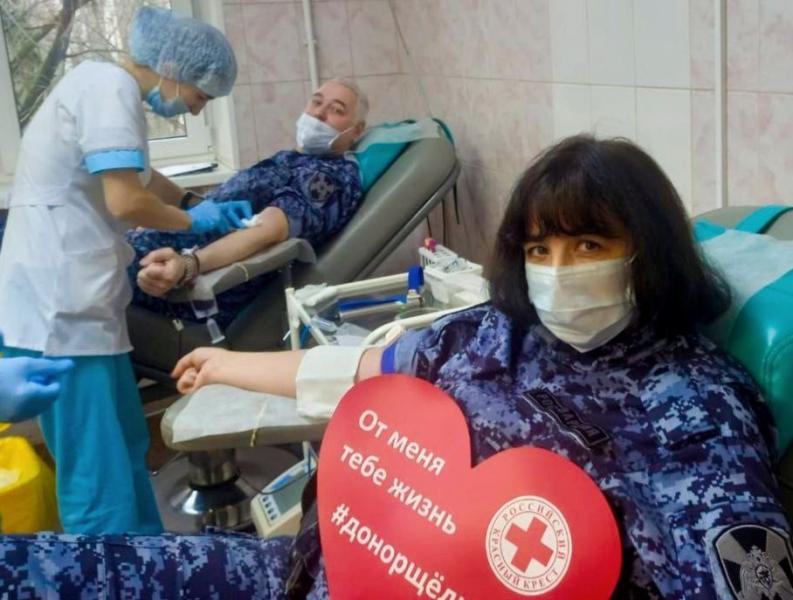 Росгвардейцы приняли участие в донорской акции в Щелково