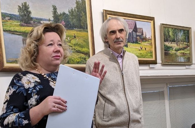 В Реутове открылась персональная выставка художника Николая Акимова