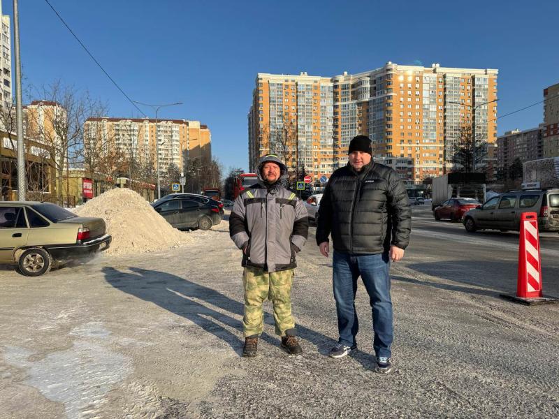 Кирилл Кудряшов проверил выполнение работ по очистке дорог и вывозу снежных масс