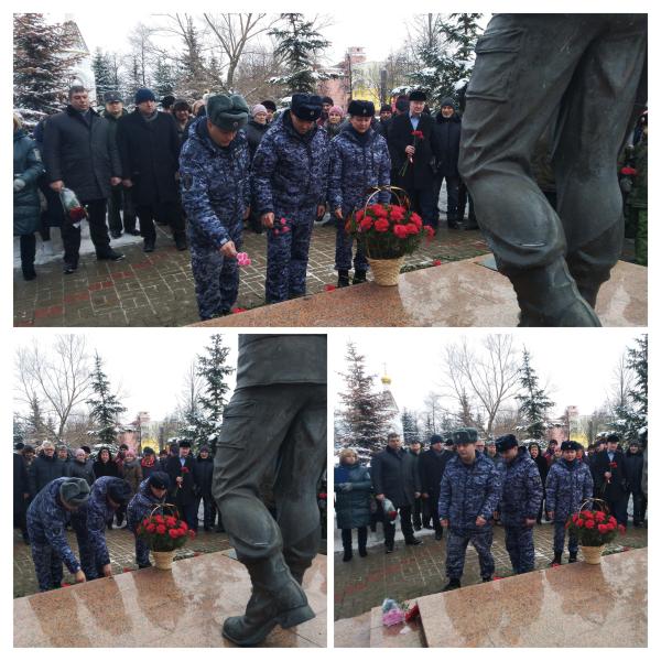 Ступинские Росгвардейцы приняли участие в мероприятии посвященном 35-и летию вывода войск из Афганистана