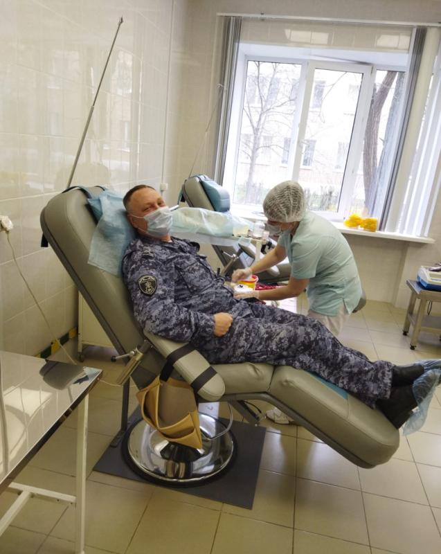 Ступинские Росгвардейцы приняли участие в неделе донорства крови.