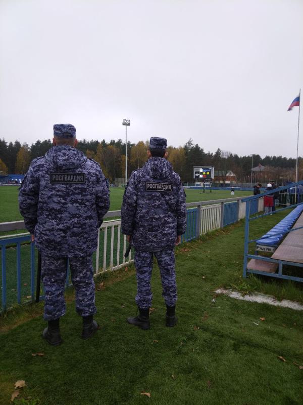 Сотрудники Егорьевского ОВО обеспечили охрану общественного порядка при проведении матча Молодёжной футбольной лиги России