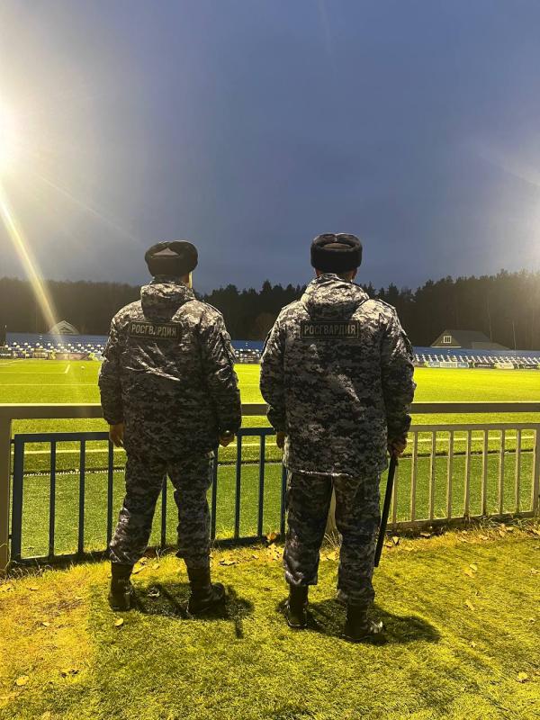 Росгвардия обеспечила общественную безопасность во время заключительных матчей ЮФЛ в Егорьевске