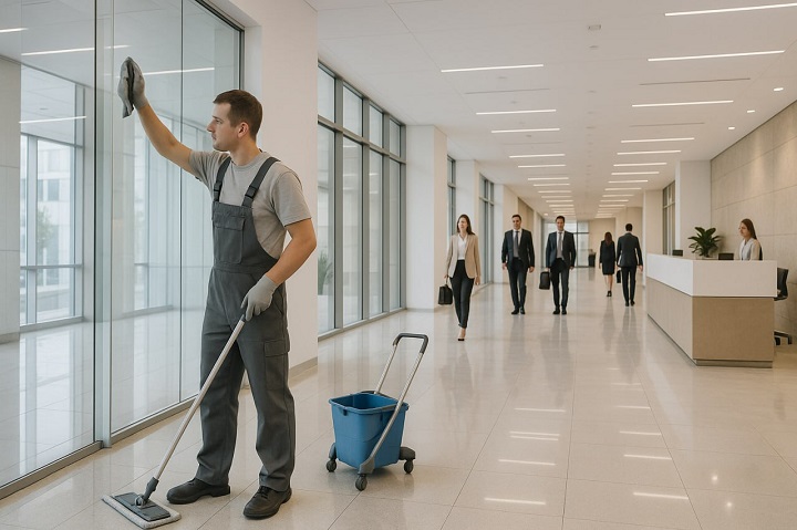Чистота как элемент имиджа бизнес-центра