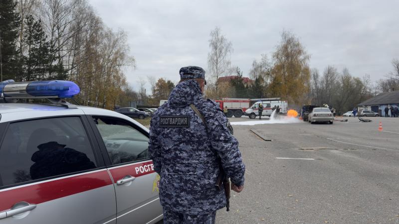 Росгвардейцы приняли участие в  учебно-тренировочных мероприятий