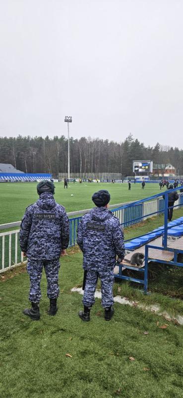 Егорьевский ОВО Росгвардии обеспечил порядок на финальном матче Молодёжной футбольной лиги