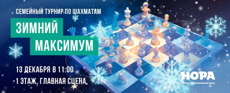Турнир по шахматам «Зимний МАКСИМУМ» в ТРЦ «Нора»