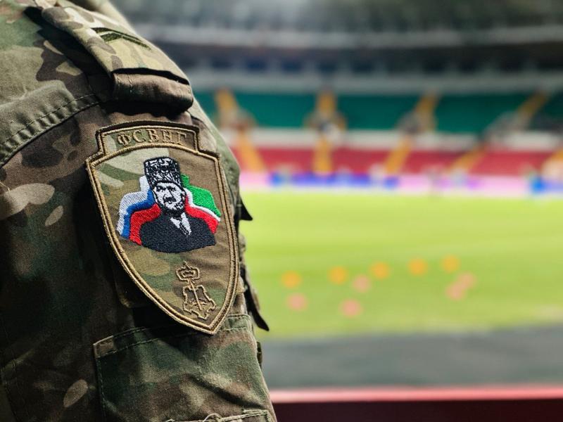 СОТРУДНИКИ РОСГВАРДИИ ОБЕСПЕЧИЛИ ПРАВОПОРЯДОК НА ФУТБОЛЬНОМ МАТЧЕ В ГРОЗНОМ